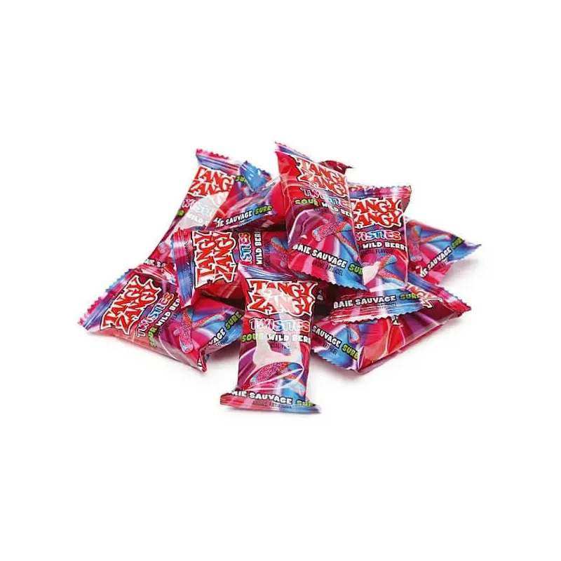 Tangy Zangy Twisties Candy Packs - Sour Wild Berry: 35-Piece Bag
