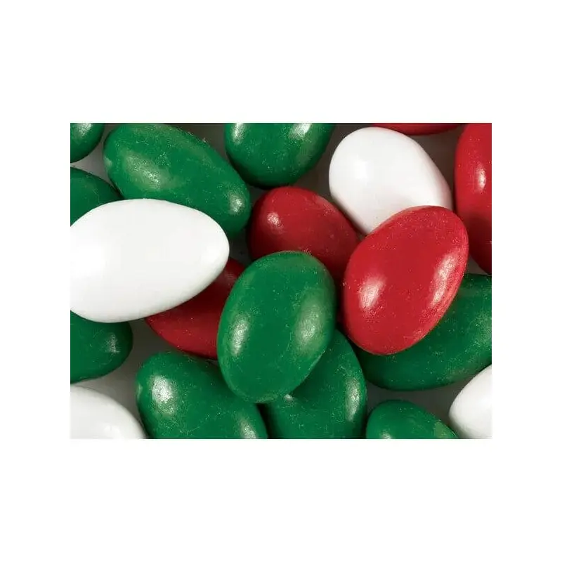 Christmas Chocolate Jordan Almonds: 2LB Bag