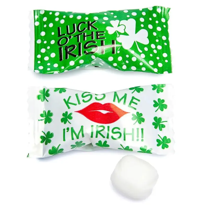Irish Saint Patrick's Day Wrapped Buttermint Creams: 108-Piece Bag