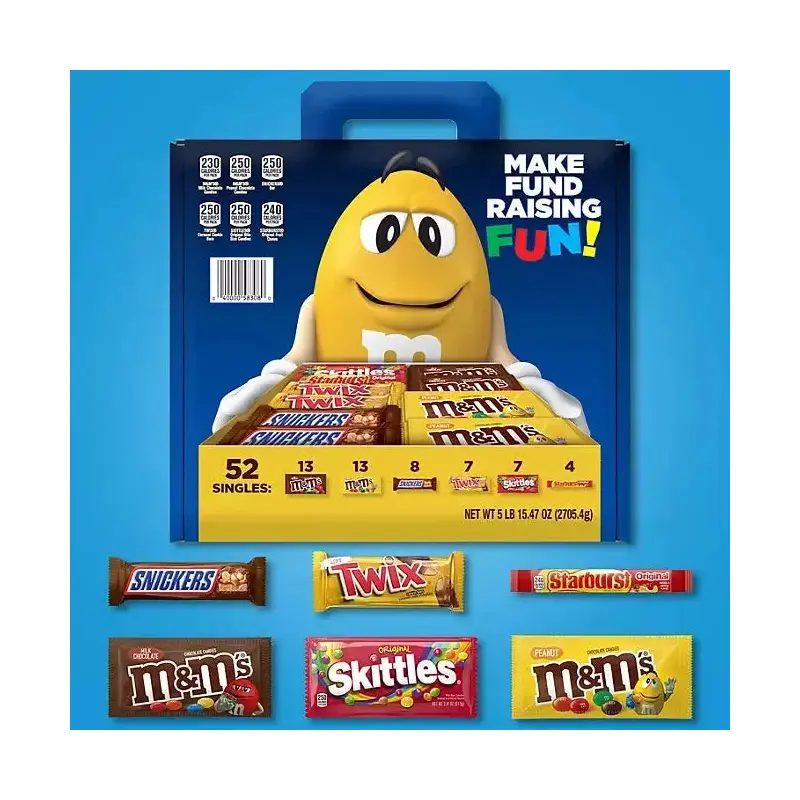 Mars Fundraiser Full Size Bars Variety: 52-Piece Box