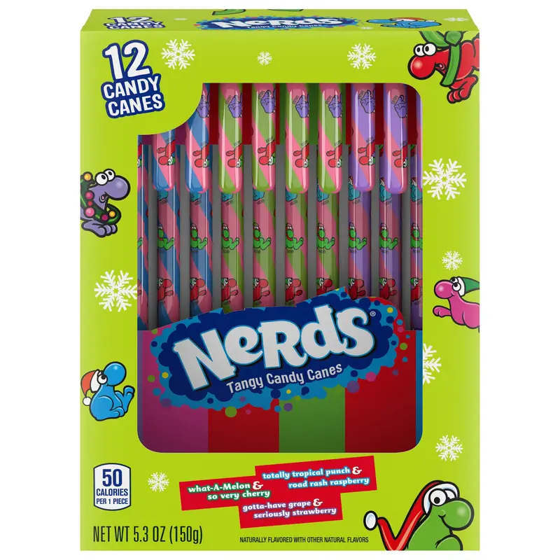 Nerds Candy Canes: 12-Piece Box