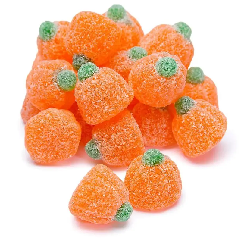 Sanded Jelly Pumpkins Candy: 10LB Bag