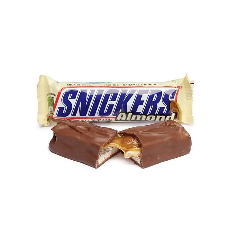 Snickers Almond Candy Bars: 24-Piece Box