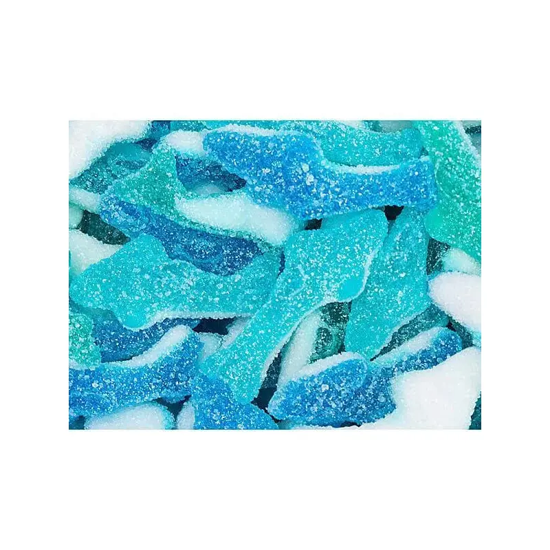 Sour Gummy Sharks Candy: 13.2LB Case