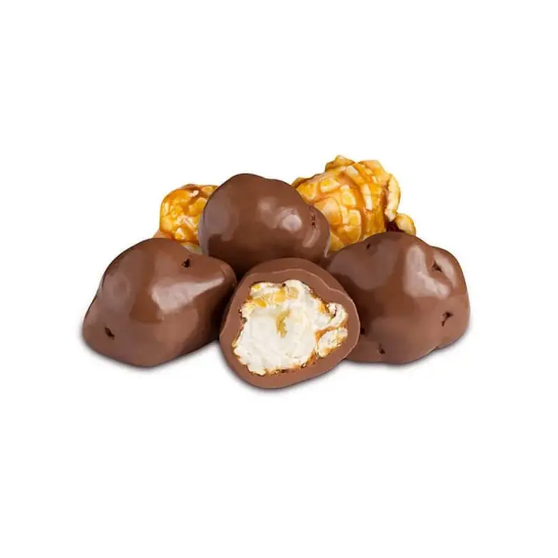 Albanese Milk Chocolate Covered Caramel Coated Popcorn Candy: 3LB Bag