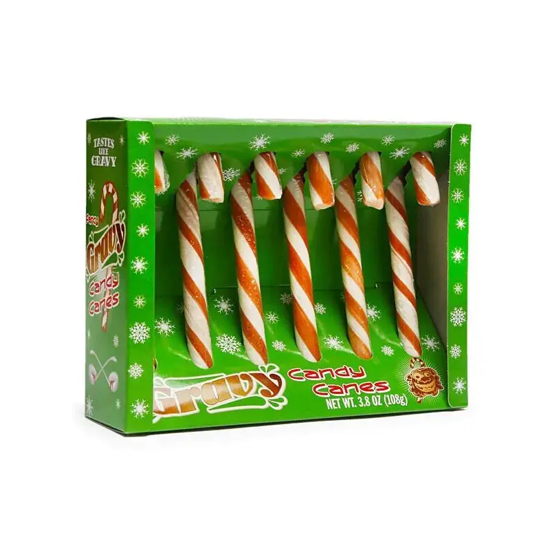 Archie McPhee Gravy Candy Canes: 6-Piece Box