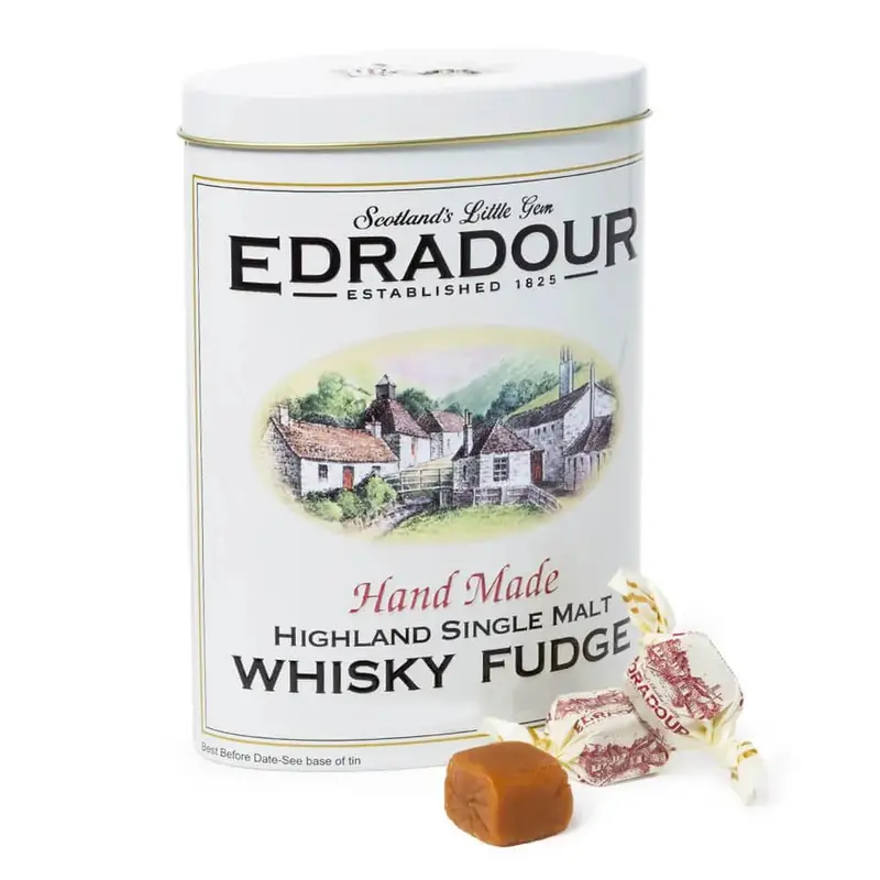 Edradour Highland Single Malt Whisky Fudge: 8.8 Ounce Tin
