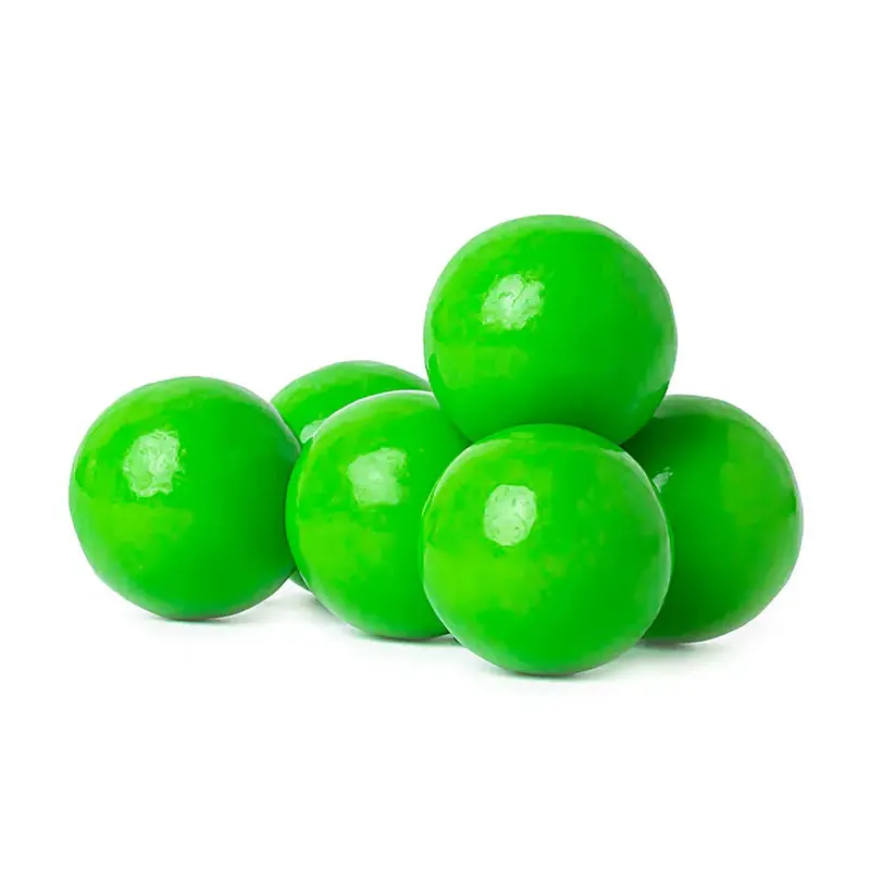 Green 1-Inch Gumballs: 24LB Case
