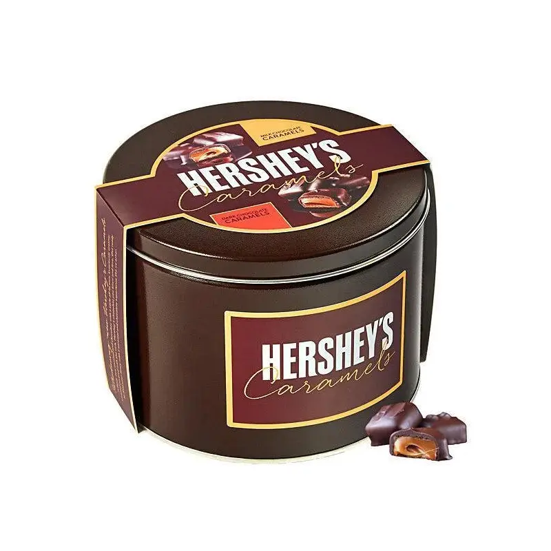 Hershey's Caramels - Milk and Dark Chocolate Caramel Candy: 2.5LB Gift Tin