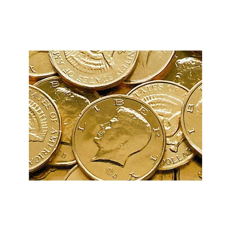 Palmer Foiled Chocolate Half Dollars Candy Coins: 4LB Bag