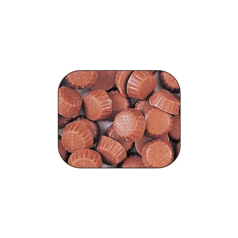 Peanut Butter Filled Milk Chocolate Mini Cups: 8LB Box
