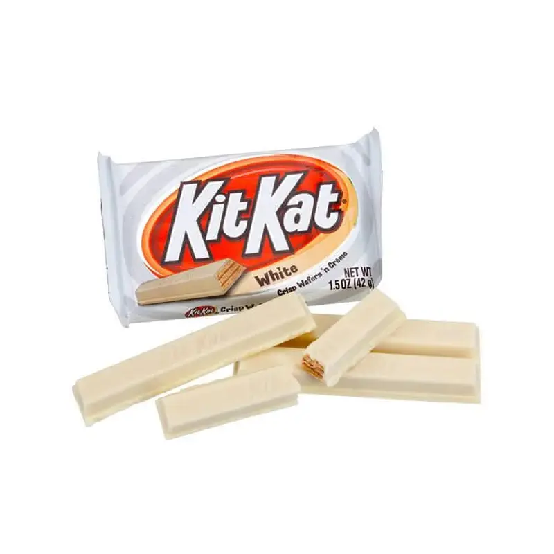 White Chocolate Kit Kat Candy Bars: 24-Piece Box