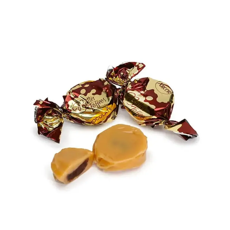 Arcor Chocolate Butter Toffee Chewy Candy: 1LB Bag