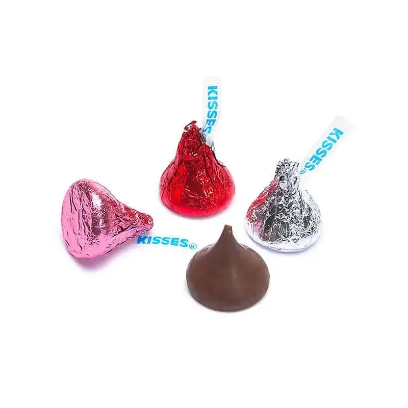 Hershey's Kisses Valentine Foiled Milk Chocolate Candy: 10-Ounce Bag