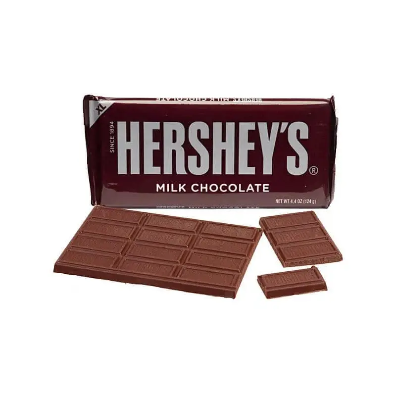 Hershey's Milk Chocolate 4.4-Ounce Jumbo Candy Bars: 12-Piece Box