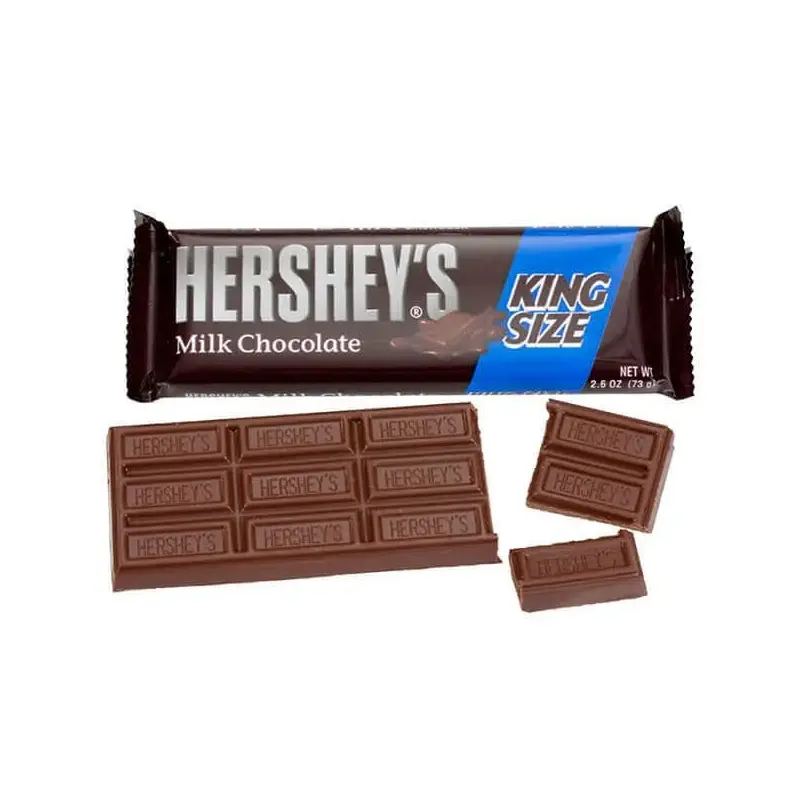 Hershey's Milk Chocolate King Size Candy Bars: 18-Piece Box