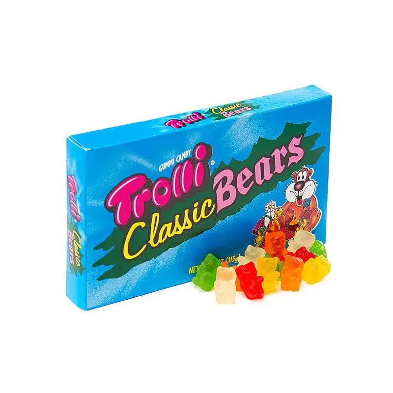 Trolli Classic Gummy Bears 4-Ounce Theater Boxes: 12-Piece Case