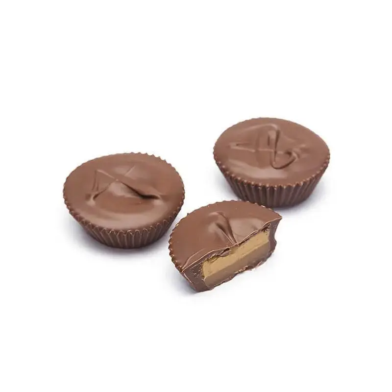 Asher's Giant Chocolate Peanut Butter Caramel Cups: 24-Piece Box