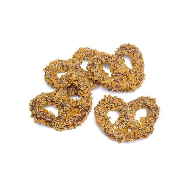 Asher's Toffee Bits Chocolate Covered Pretzels Candy: 6LB Box