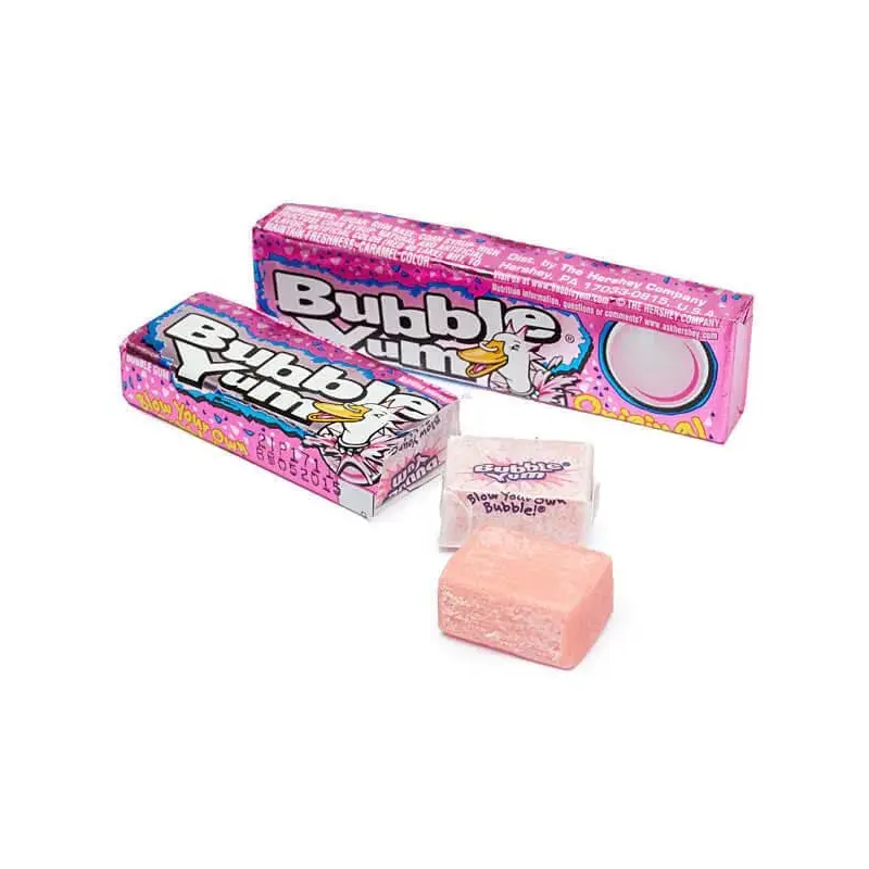 Bubble Yum Gum 5-Piece Packs - Original: 18-Pack Box