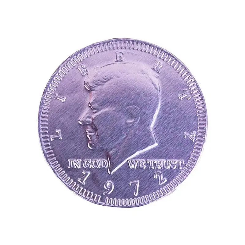 Lavender Foiled Milk Chocolate Coins: 1LB Bag