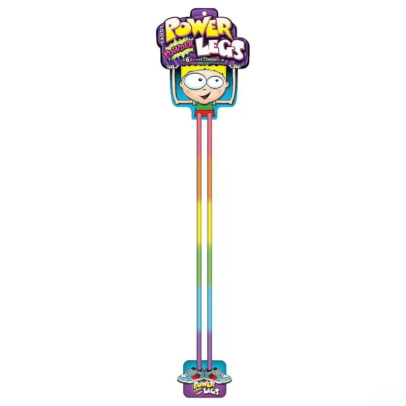 Power Legs Candy Powder Straws: 12-Piece Pack