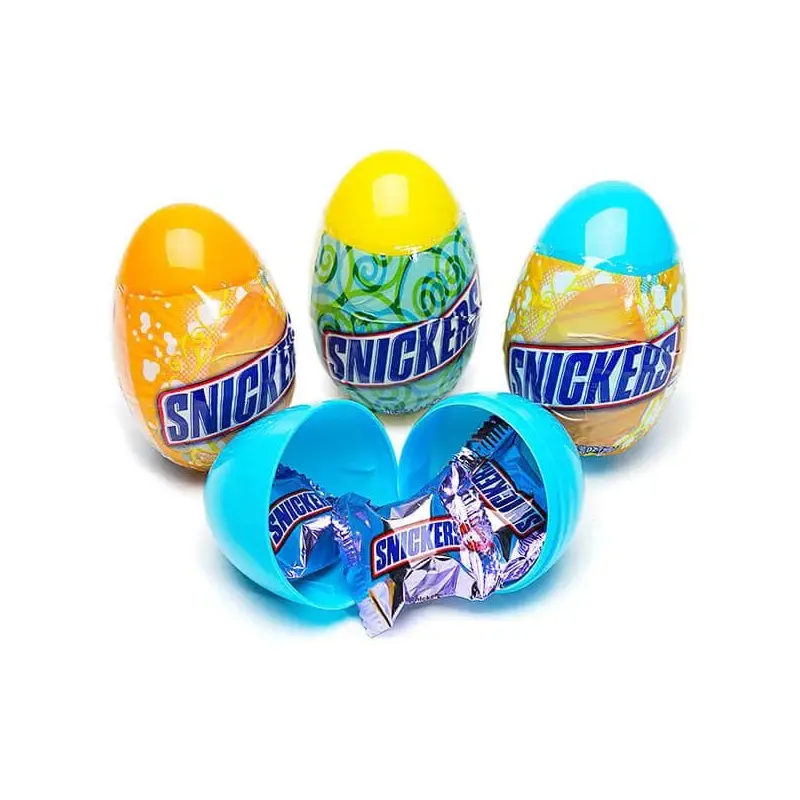Snickers Minis Candy Filled Plastic Easter Eggs: 12-Piece Display