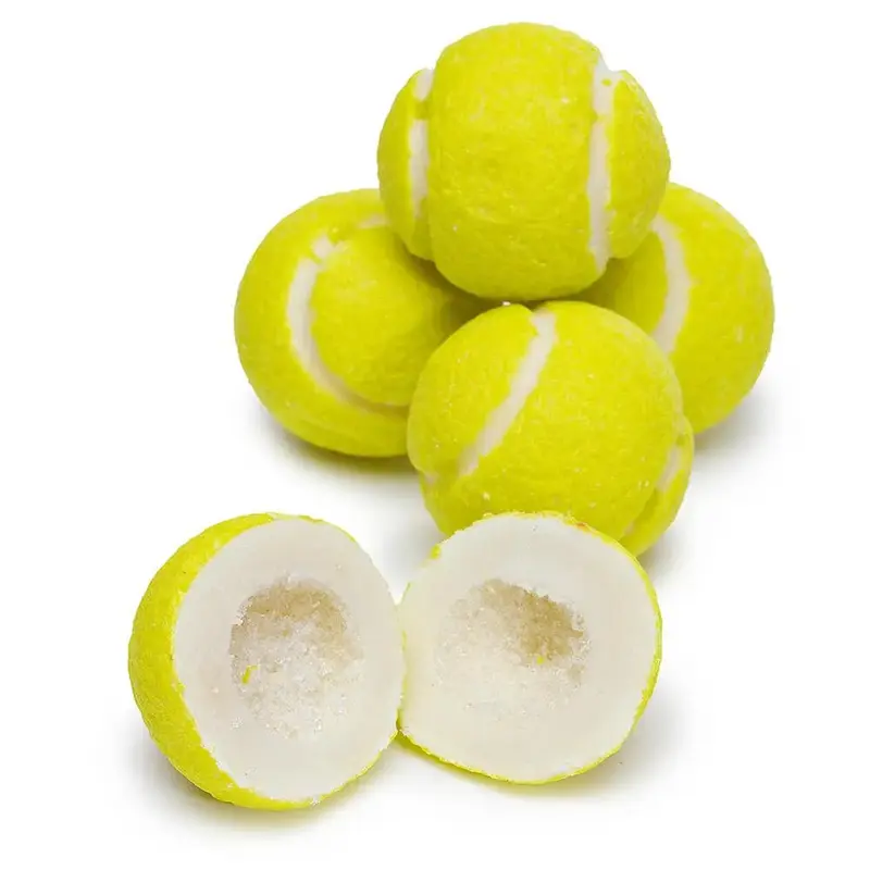 Tennis Balls Sour Bubblegum Tubes: 12-Piece Display