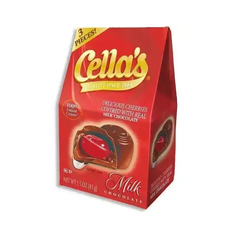 Cella's Milk Chocolate Covered Cherries Mini Gift Boxes: 24-Piece Case