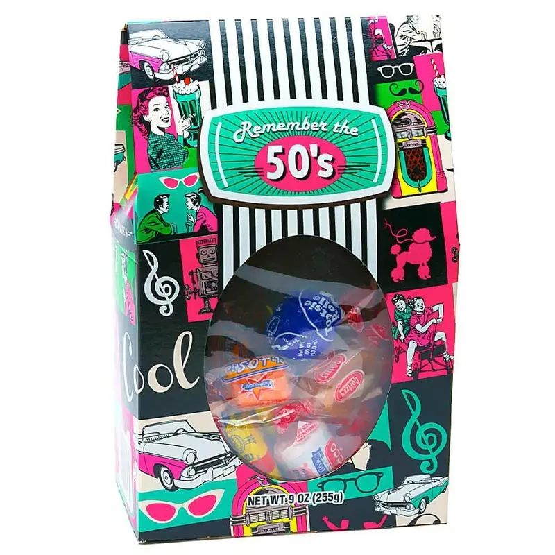 Classic Nostalgic Candy Gift Tote: 1950's