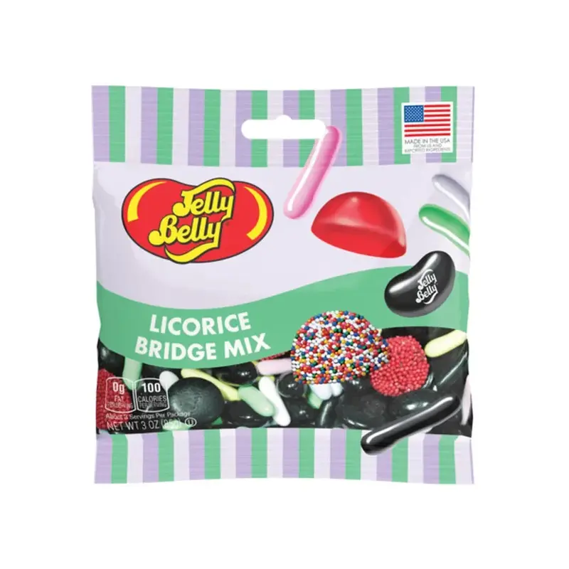 Jelly Belly Licorice Bridge Mix Peg Bag: 12-Piece Case