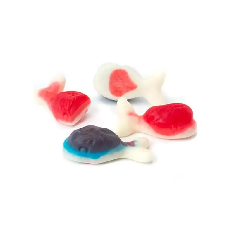 Jelly Filled Gummy Whales Candy: 1KG Bag