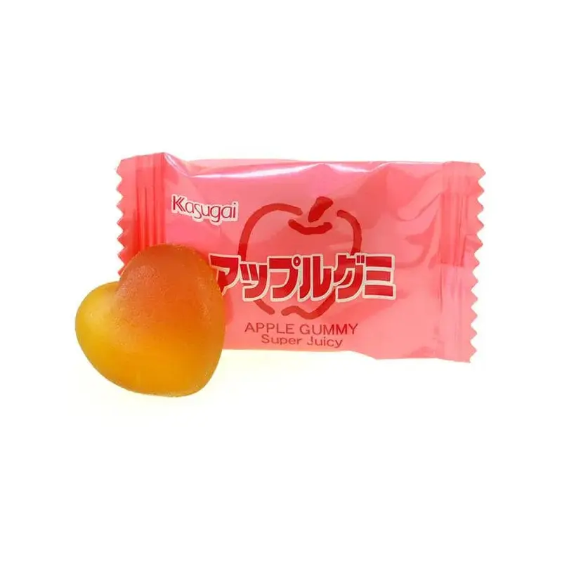Kasugai Apple Gummy Candy: 24-Piece Bag