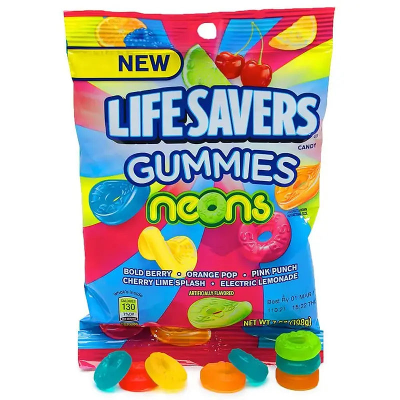 LifeSavers Gummies Candy - Neons: 5LB Box