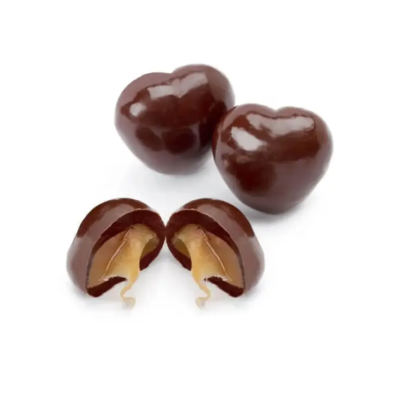 Milk Chocolate Covered Caramel Hearts Candy: 2LB Bag