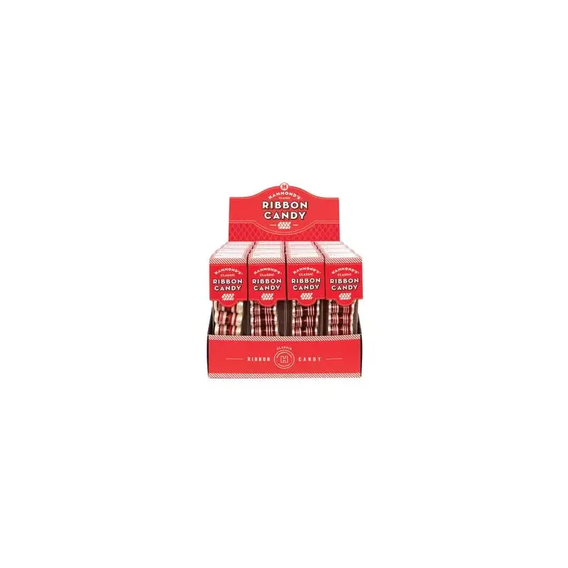 Peppermint Christmas Ribbon Candy Gift Packs: 16-Piece Box