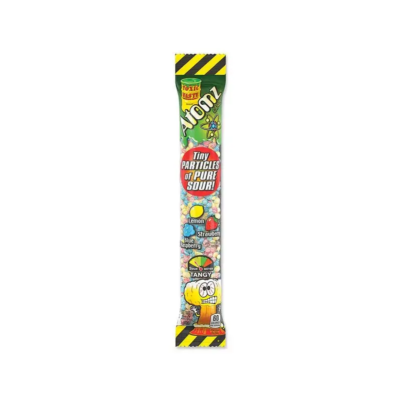 Toxic Waste Atomz Sour Candy Packs: 12-Piece Box