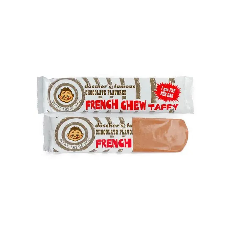 Doscher's French Chew Taffy Bars - Chocolate: 24-Piece Box