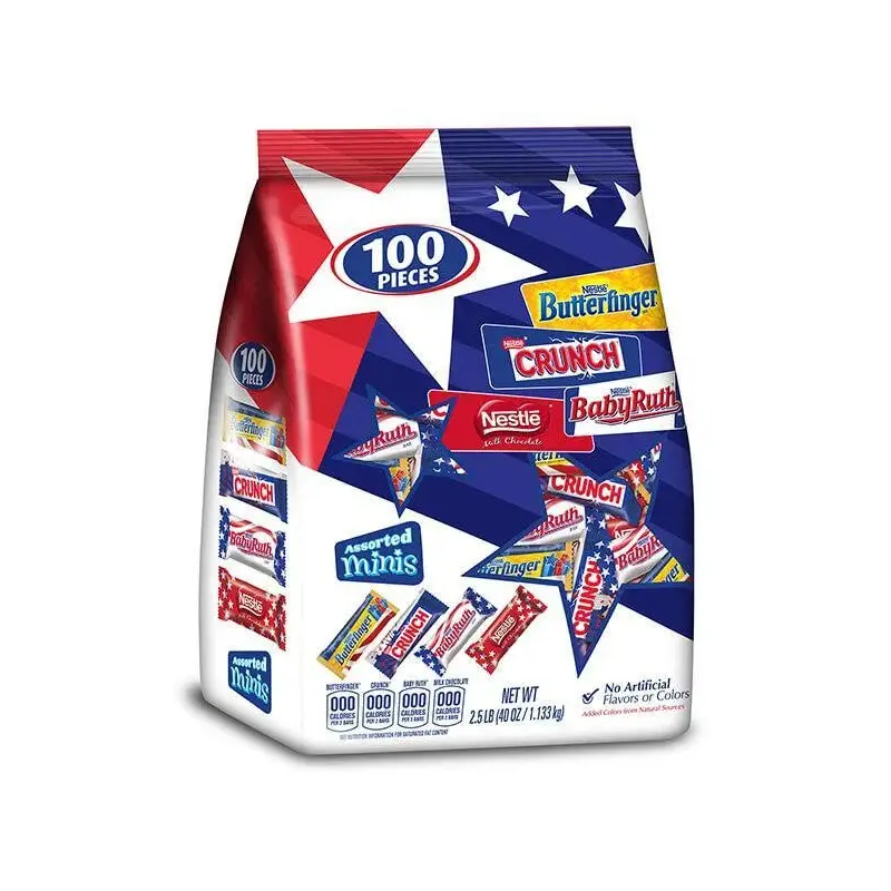 Patriotic Nestle Assorted Miniatures Candy Bars: 100-Piece Bag