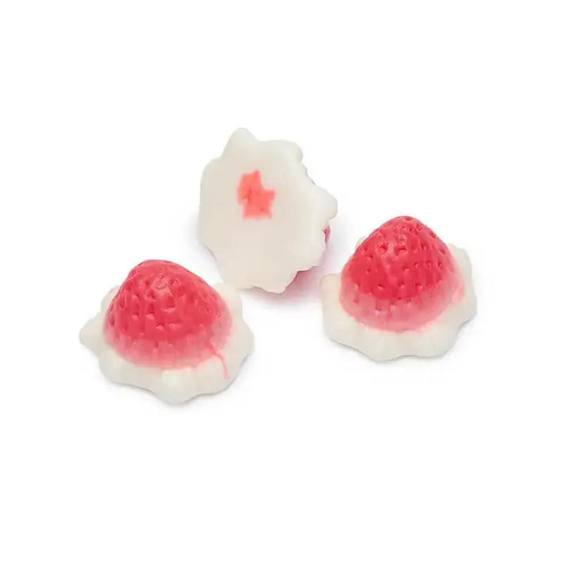 Strawberry & Cream Gummy Domes: 1KG Bag