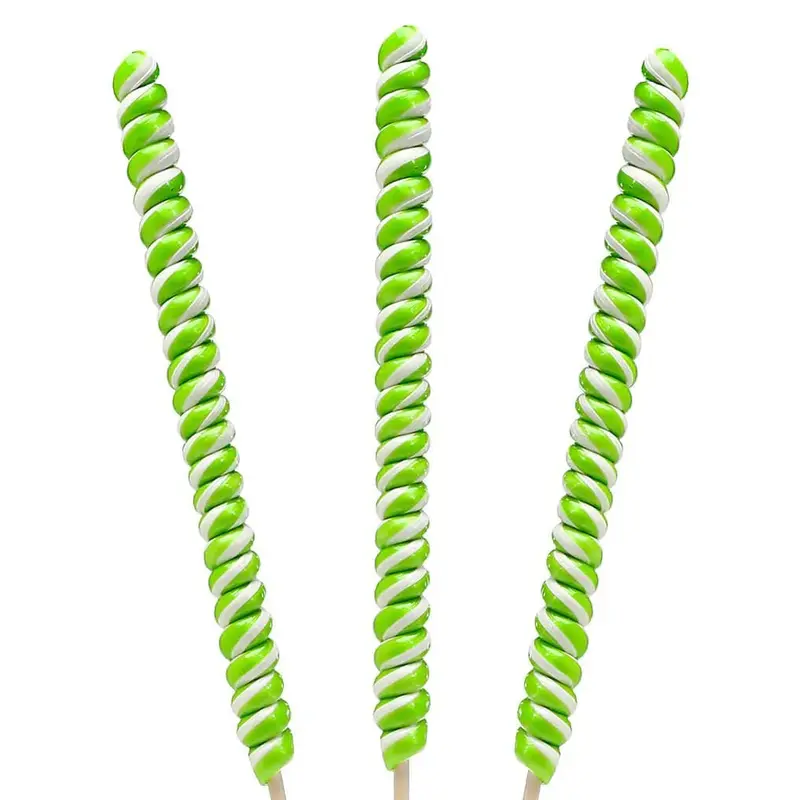 Tesla's Tremendously Tall 3-Ounce Twist Pops - Lime: 12-Piece Box