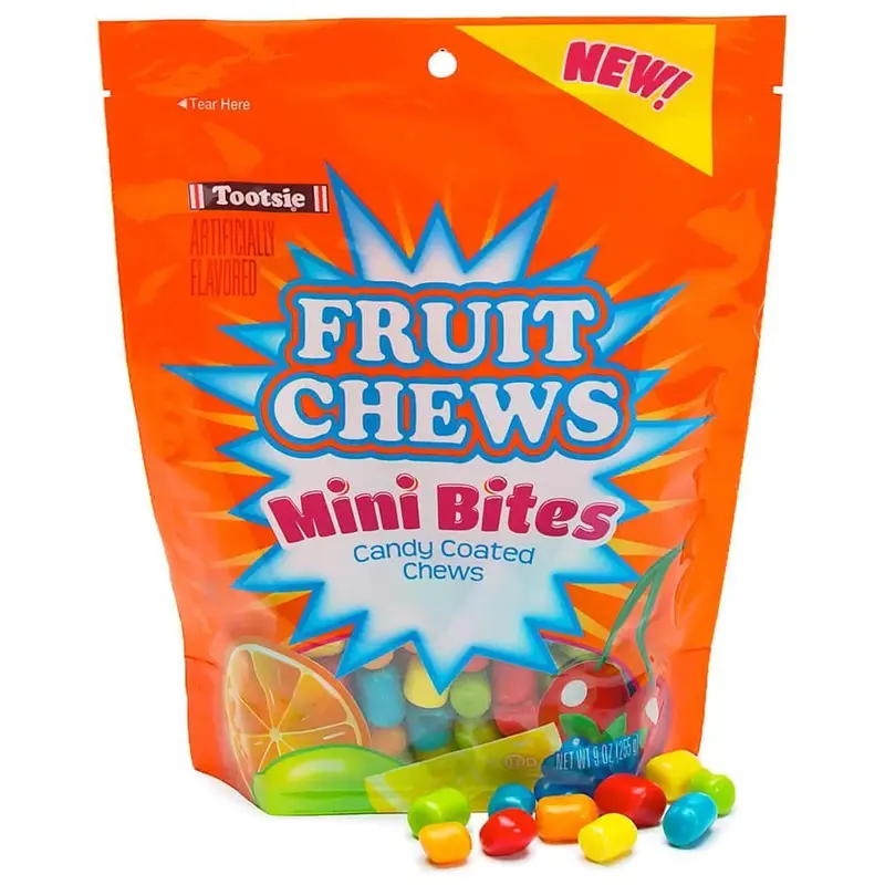 Tootsie Fruit Chews Mini Bites Candy: 9-Ounce Bag