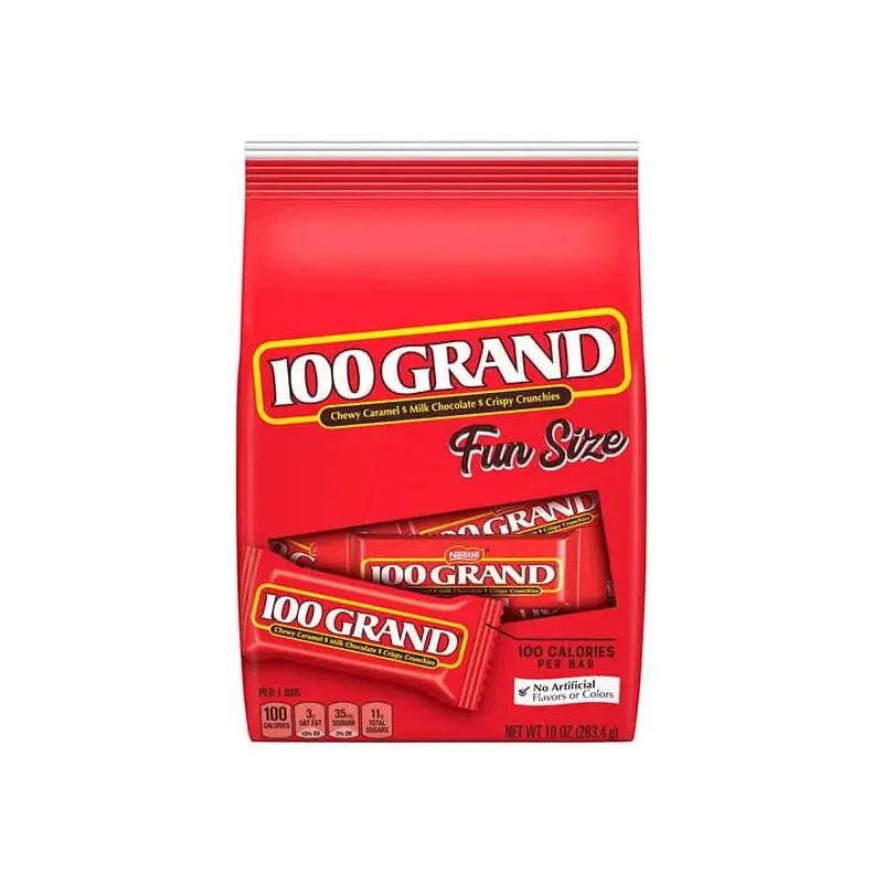 100 Grand Fun Size Candy Bars: 10-Ounce Bag
