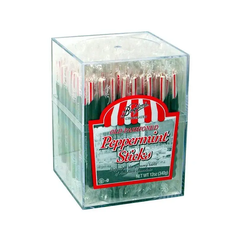 Bogdon Peppermint Mini Candy Sticks: 12-Ounce Box