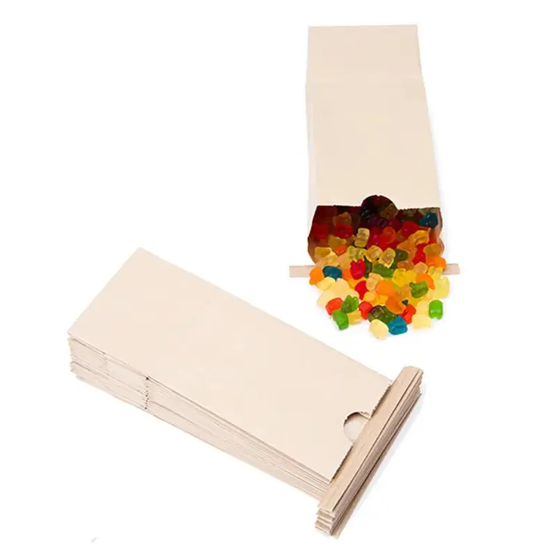 Brown Tin Tie Candy Bags: 100-Piece Box