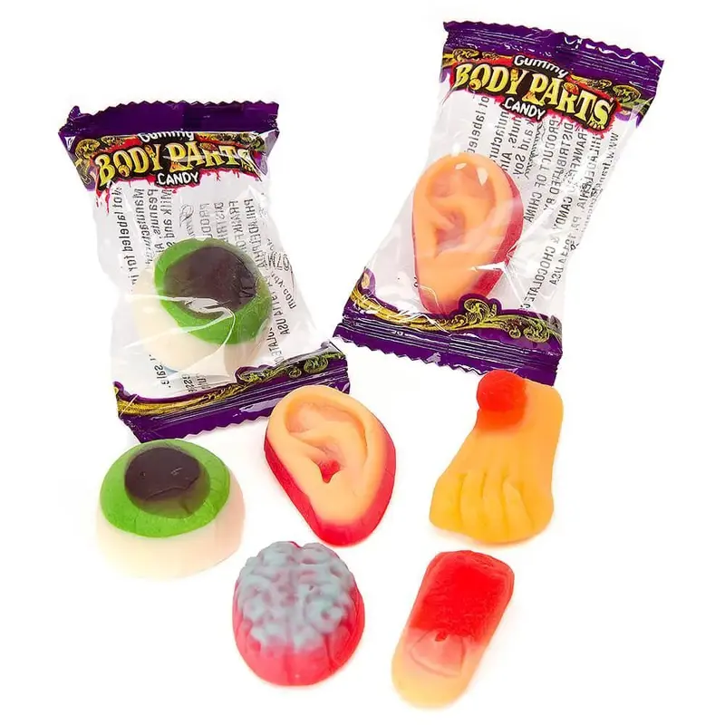 Gummy Body Parts Candy: 50-Piece Bag