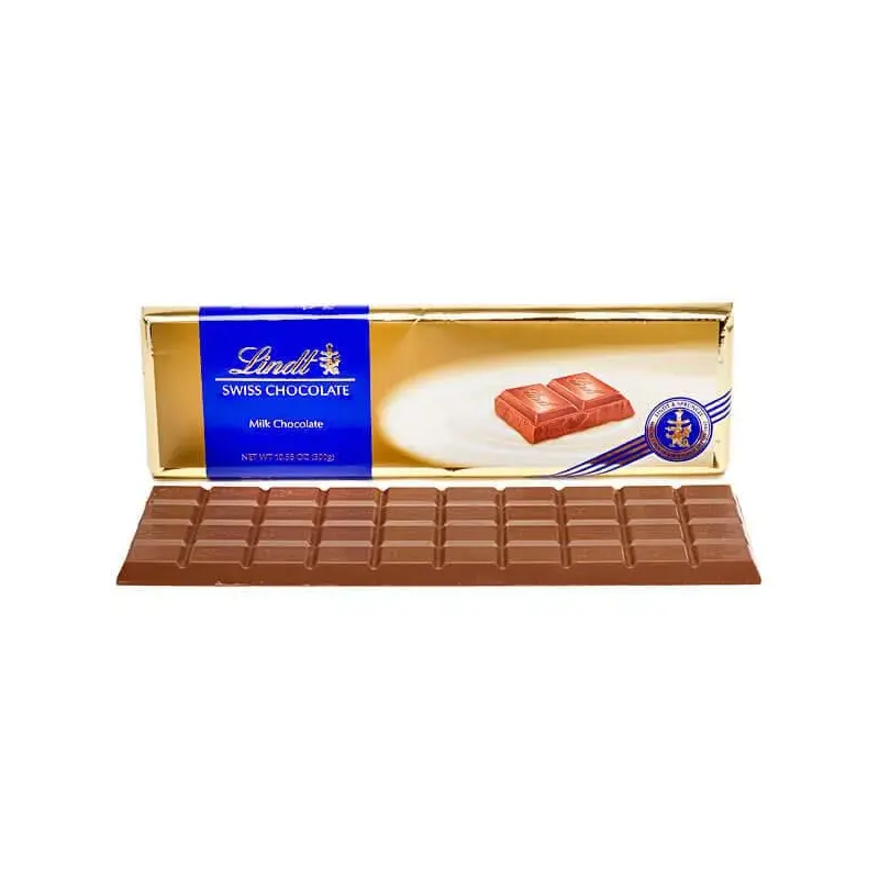 Lindt 10.5-Ounce Chocolate Gold Bars - Swiss Milk: 10-Piece Case