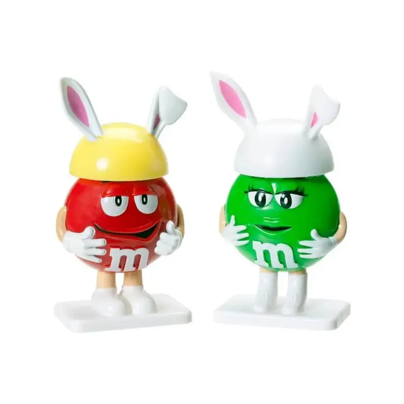 M&M's Minis Candy Filled Easter Bunny Figurines: 12-Piece Display