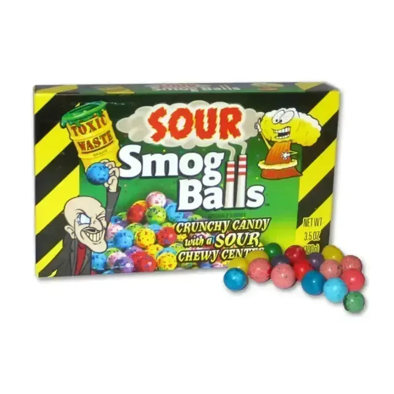 Toxic Waste Sour Smog Balls Theater Packs: 12-Piece Box