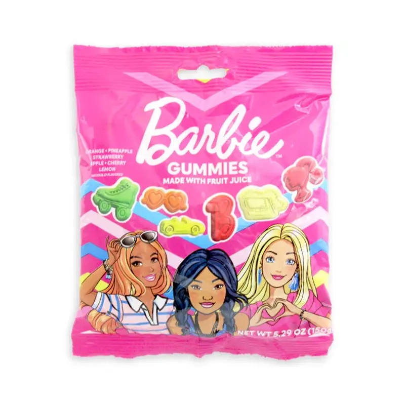 Barbie Assorted Gummies Peg Bag: 12-Piece Case